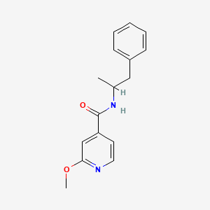 2-methoxy-N-(1-methyl-2-phenylethyl)isonicotinamide