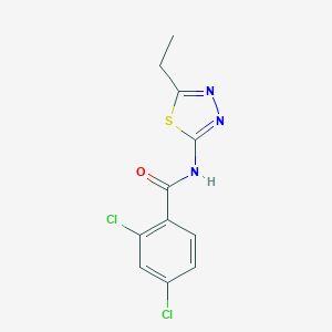 molecular formula C11H9Cl2N3OS B387476 2,4-dichloro-N-(5-ethyl-1,3,4-thiadiazol-2-yl)benzamide 