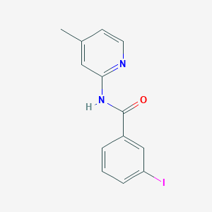 molecular formula C13H11IN2O B387477 3-iodo-N-(4-methylpyridin-2-yl)benzamide 