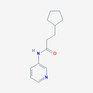molecular formula C13H18N2O B387478 3-cyclopentyl-N-pyridin-3-ylpropanamide CAS No. 339235-71-1