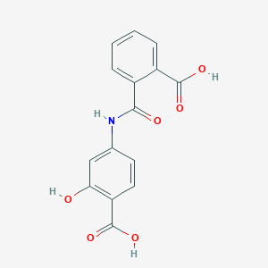 4-[(2-Carboxybenzoyl)amino]-2-hydroxybenzoic acid
