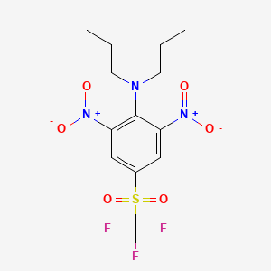 molecular formula C13H16F3N3O6S B3874921 2,6-dinitro-N,N-dipropyl-4-[(trifluoromethyl)sulfonyl]aniline 