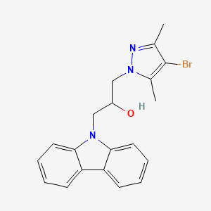 1-(4-bromo-3,5-dimethyl-1H-pyrazol-1-yl)-3-(9H-carbazol-9-yl)-2-propanol