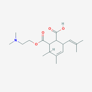 6-{[2-(dimethylamino)ethoxy]carbonyl}-4,5-dimethyl-2-(2-methyl-1-propen-1-yl)-3-cyclohexene-1-carboxylic acid