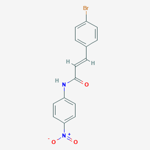 molecular formula C15H11BrN2O3 B387501 (2E)-3-(4-bromophenyl)-N-(4-nitrophenyl)prop-2-enamide 