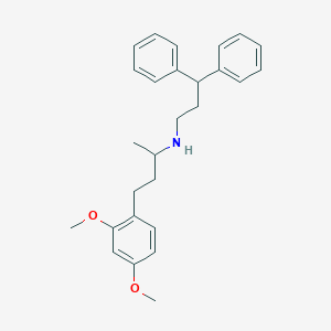 molecular formula C27H33NO2 B3875050 4-(2,4-dimethoxyphenyl)-N-(3,3-diphenylpropyl)-2-butanamine 