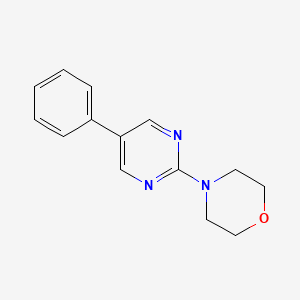 molecular formula C14H15N3O B3875100 4-(5-phenyl-2-pyrimidinyl)morpholine 