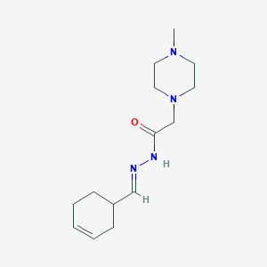 molecular formula C14H24N4O B3875104 N'-(3-cyclohexen-1-ylmethylene)-2-(4-methyl-1-piperazinyl)acetohydrazide 