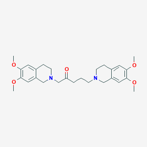 1,5-bis(6,7-dimethoxy-3,4-dihydro-2(1H)-isoquinolinyl)-2-pentanone