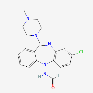 [8-chloro-11-(4-methyl-1-piperazinyl)-5H-dibenzo[b,e][1,4]diazepin-5-yl]formamide