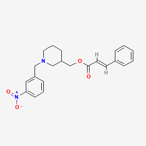 [1-(3-nitrobenzyl)-3-piperidinyl]methyl 3-phenylacrylate