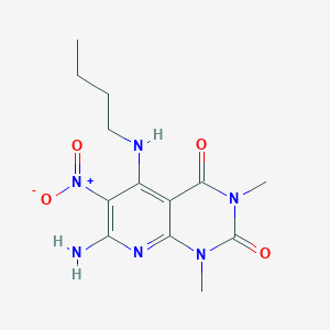 7-amino-5-(butylamino)-1,3-dimethyl-6-nitropyrido[2,3-d]pyrimidine-2,4(1H,3H)-dione