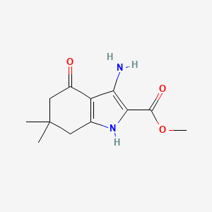 methyl 3-amino-6,6-dimethyl-4-oxo-4,5,6,7-tetrahydro-1H-indole-2-carboxylate