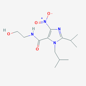 N-(2-hydroxyethyl)-1-isobutyl-2-isopropyl-4-nitro-1H-imidazole-5-carboxamide