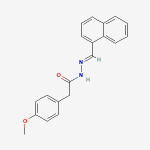 2-(4-methoxyphenyl)-N'-(1-naphthylmethylene)acetohydrazide