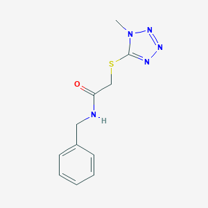 molecular formula C11H13N5OS B387519 N-Benzyl-2-(1-methyl-1H-tetrazol-5-ylsulfanyl)-acetamide CAS No. 140406-24-2