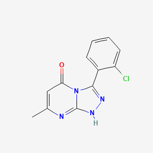 molecular formula C12H9ClN4O B3875203 3-(2-chlorophenyl)-7-methyl[1,2,4]triazolo[4,3-a]pyrimidin-5-ol 