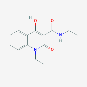 N,1-diethyl-4-hydroxy-2-oxo-1,2-dihydro-3-quinolinecarboxamide