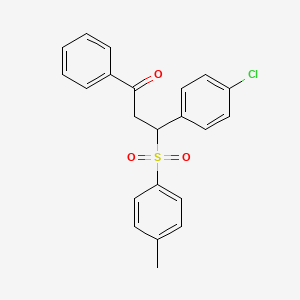 3-(4-chlorophenyl)-3-[(4-methylphenyl)sulfonyl]-1-phenyl-1-propanone