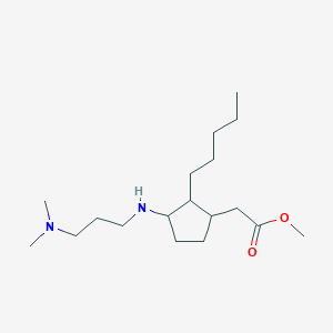 methyl (3-{[3-(dimethylamino)propyl]amino}-2-pentylcyclopentyl)acetate