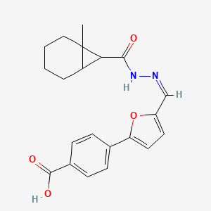 4-(5-{2-[(1-methylbicyclo[4.1.0]hept-7-yl)carbonyl]carbonohydrazonoyl}-2-furyl)benzoic acid