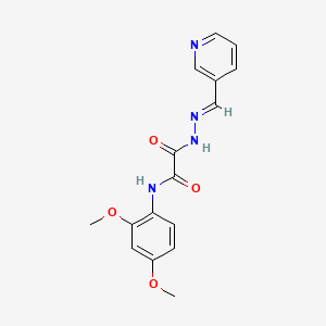 N-(2,4-dimethoxyphenyl)-2-oxo-2-[2-(3-pyridinylmethylene)hydrazino]acetamide