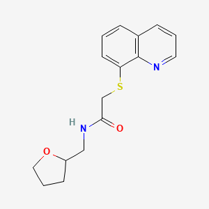 2-(8-quinolinylthio)-N-(tetrahydro-2-furanylmethyl)acetamide