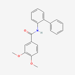 molecular formula C21H19NO3 B3875434 N-2-biphenylyl-3,4-dimethoxybenzamide CAS No. 1522-75-4