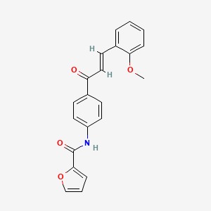 N-{4-[3-(2-methoxyphenyl)acryloyl]phenyl}-2-furamide