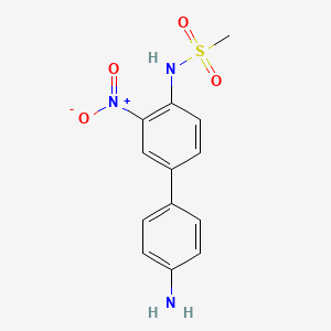 molecular formula C13H13N3O4S B3875466 N-(4'-amino-3-nitro-4-biphenylyl)methanesulfonamide 