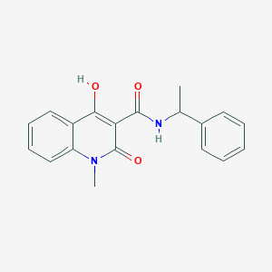 4-hydroxy-1-methyl-2-oxo-N-(1-phenylethyl)-1,2-dihydro-3-quinolinecarboxamide