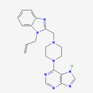 6-{4-[(1-allyl-1H-benzimidazol-2-yl)methyl]piperazin-1-yl}-9H-purine