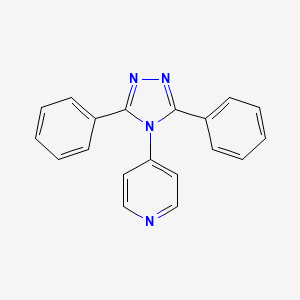 molecular formula C19H14N4 B3875611 4-(3,5-diphenyl-4H-1,2,4-triazol-4-yl)pyridine 