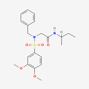 N~2~-benzyl-N~1~-(sec-butyl)-N~2~-[(3,4-dimethoxyphenyl)sulfonyl]glycinamide