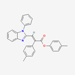 4-methylphenyl 2-(4-methylphenyl)-3-(1-phenyl-1H-benzimidazol-2-yl)acrylate