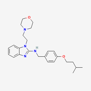 N-[4-(3-methylbutoxy)benzyl]-1-[2-(4-morpholinyl)ethyl]-1H-benzimidazol-2-amine