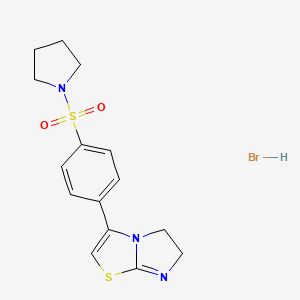 3-[4-(1-pyrrolidinylsulfonyl)phenyl]-5,6-dihydroimidazo[2,1-b][1,3]thiazole hydrobromide