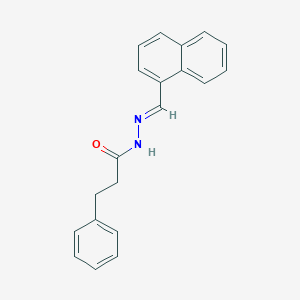 molecular formula C20H18N2O B387566 N'-(1-naphthylmethylene)-3-phenylpropanohydrazide 