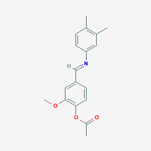 4-{[(3,4-Dimethylphenyl)imino]methyl}-2-methoxyphenyl acetate