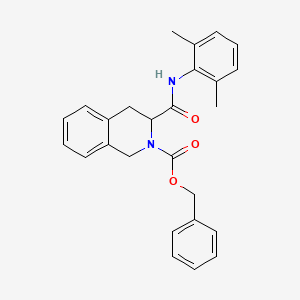 molecular formula C26H26N2O3 B3875719 benzyl 3-{[(2,6-dimethylphenyl)amino]carbonyl}-3,4-dihydro-2(1H)-isoquinolinecarboxylate 