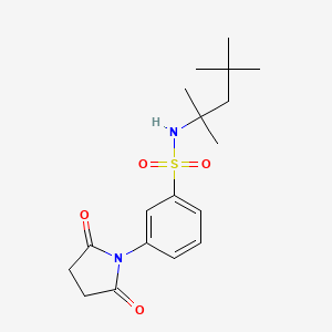 3-(2,5-dioxo-1-pyrrolidinyl)-N-(1,1,3,3-tetramethylbutyl)benzenesulfonamide