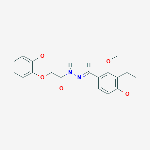 N'-(3-ethyl-2,4-dimethoxybenzylidene)-2-(2-methoxyphenoxy)acetohydrazide