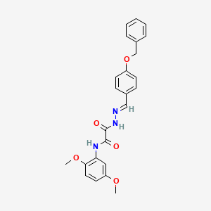 2-{2-[4-(benzyloxy)benzylidene]hydrazino}-N-(2,5-dimethoxyphenyl)-2-oxoacetamide
