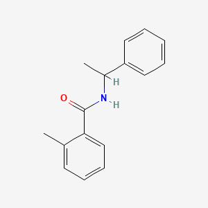 molecular formula C16H17NO B3875875 2-methyl-N-(1-phenylethyl)benzamide 