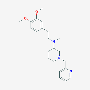 molecular formula C22H31N3O2 B3875909 N-[2-(3,4-dimethoxyphenyl)ethyl]-N-methyl-1-(2-pyridinylmethyl)-3-piperidinamine 