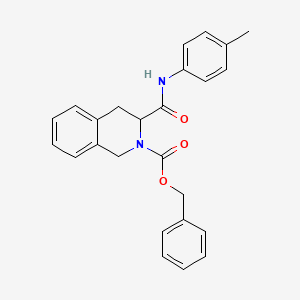molecular formula C25H24N2O3 B3875966 benzyl 3-{[(4-methylphenyl)amino]carbonyl}-3,4-dihydro-2(1H)-isoquinolinecarboxylate 