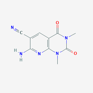 7-amino-1,3-dimethyl-2,4-dioxo-1,2,3,4-tetrahydropyrido[2,3-d]pyrimidine-6-carbonitrile