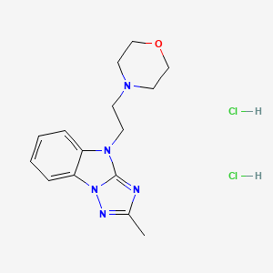 molecular formula C15H21Cl2N5O B3876052 2-methyl-4-[2-(4-morpholinyl)ethyl]-4H-[1,2,4]triazolo[1,5-a]benzimidazole dihydrochloride 