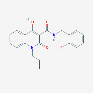 N-(2-fluorobenzyl)-4-hydroxy-2-oxo-1-propyl-1,2-dihydro-3-quinolinecarboxamide