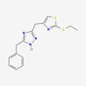 3-benzyl-5-{[2-(ethylthio)-1,3-thiazol-4-yl]methyl}-1H-1,2,4-triazole